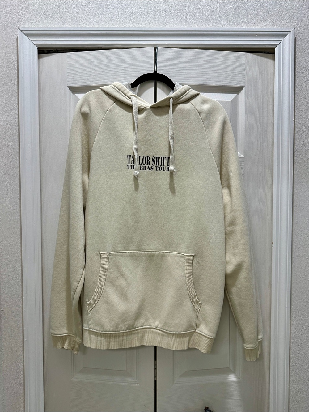 Taylor Swift Cream Pull-Over Hoodie with Front Pocket